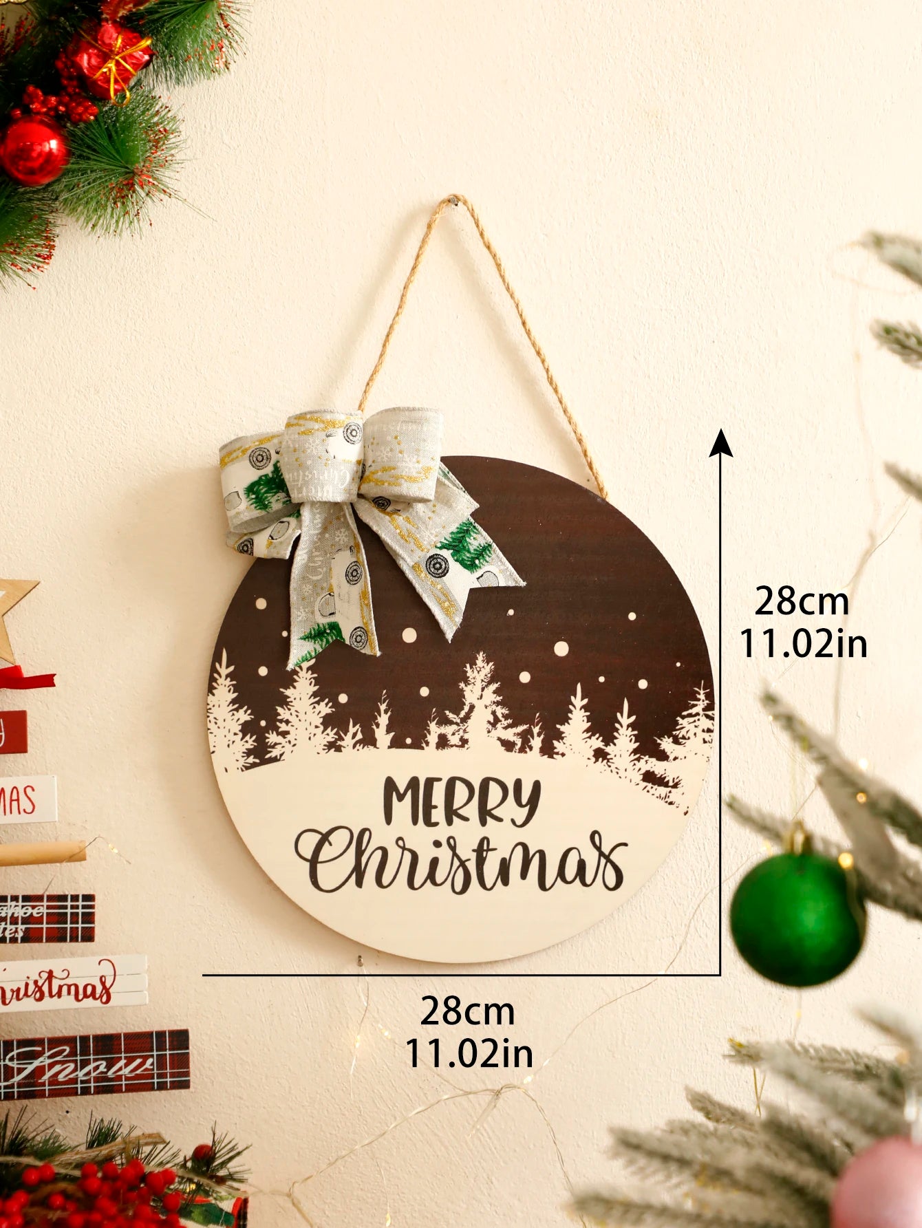 Wooden Welcome Sign- Merry Christmas