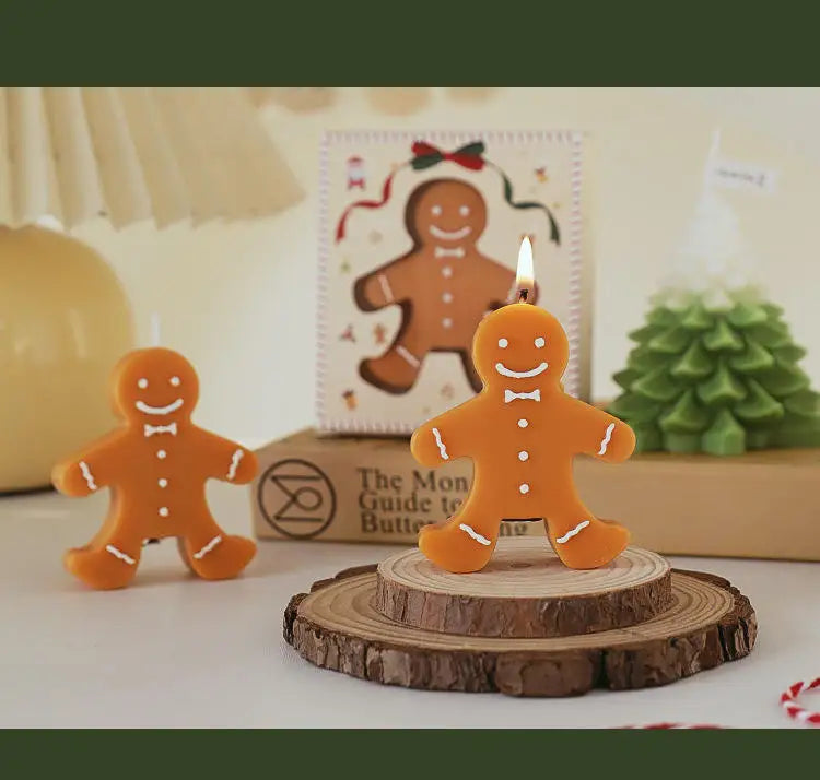 Gingerbread Man Aromatherapy Wax Candle