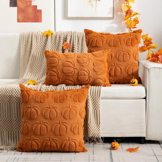 Autumn Pumpkin Pillow Covers- set of 2