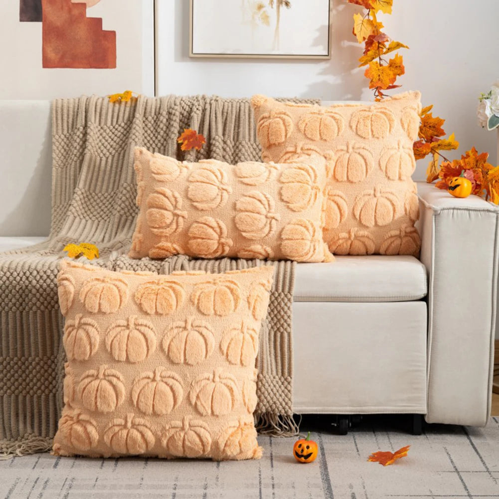 Autumn Pumpkin Pillow Covers- set of 2