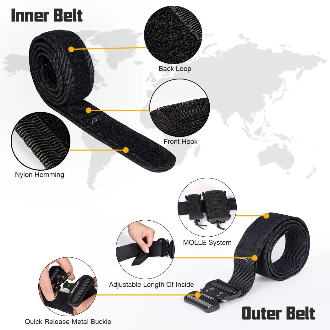 Tactical Quick Release Belt