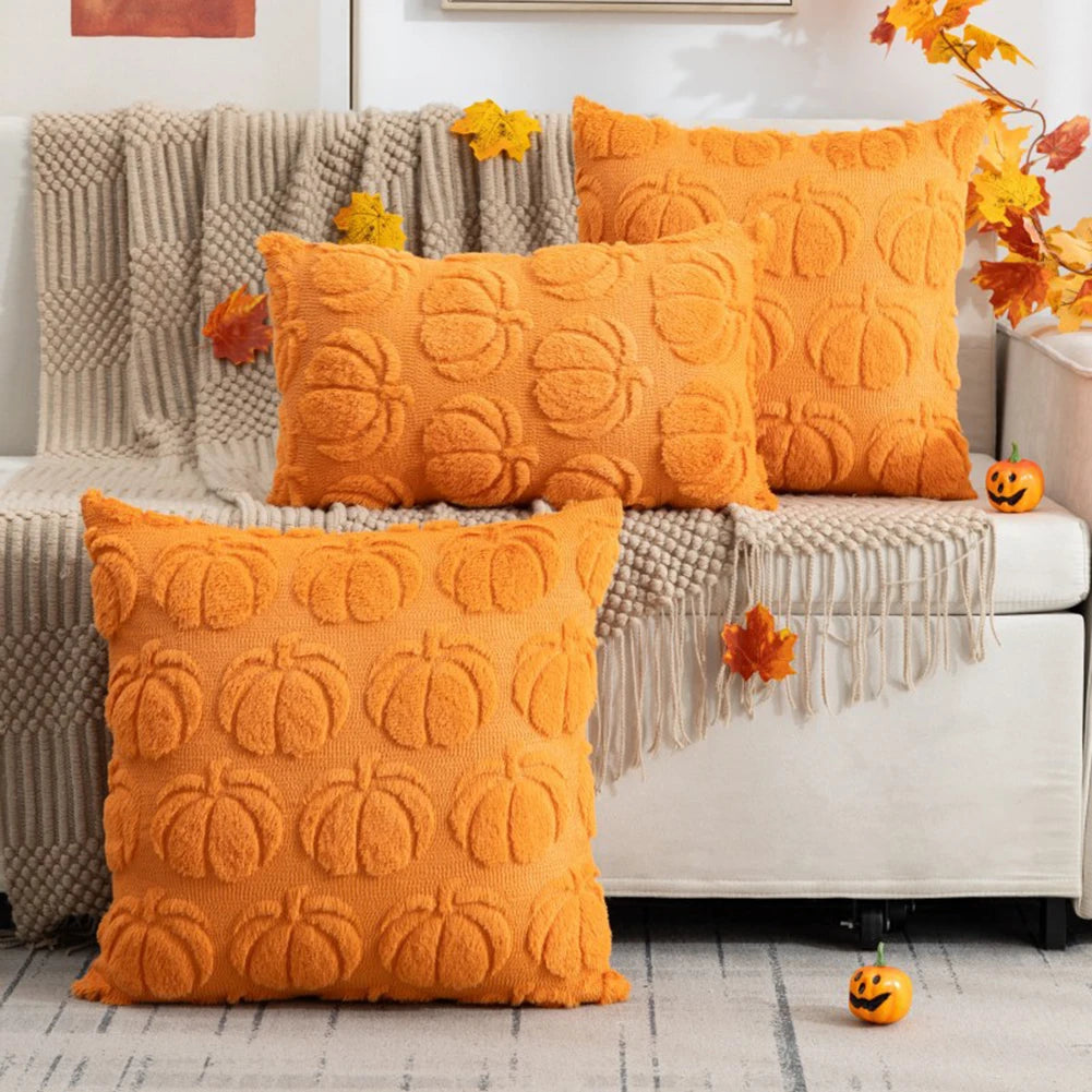 Autumn Pumpkin Pillow Covers- set of 2