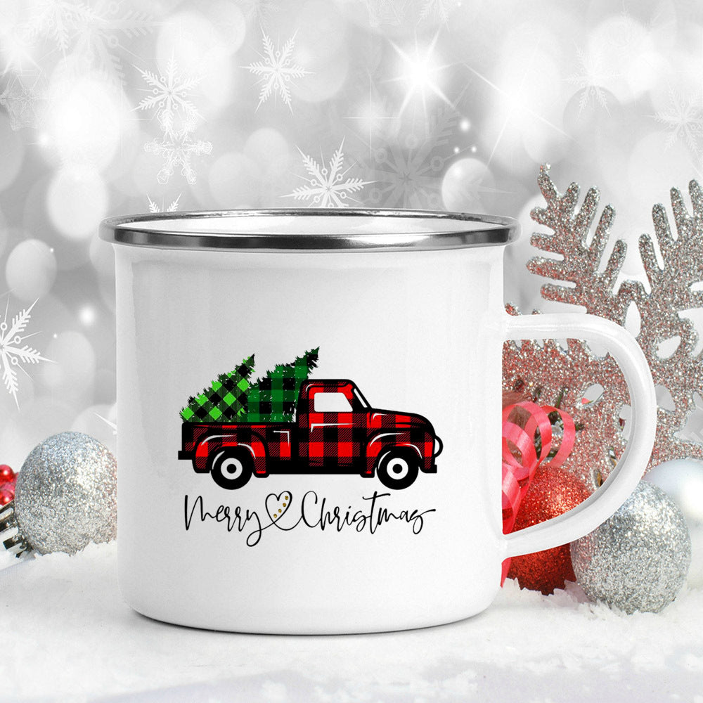 Merry and Bright Vintage Christmas Coffee Mug