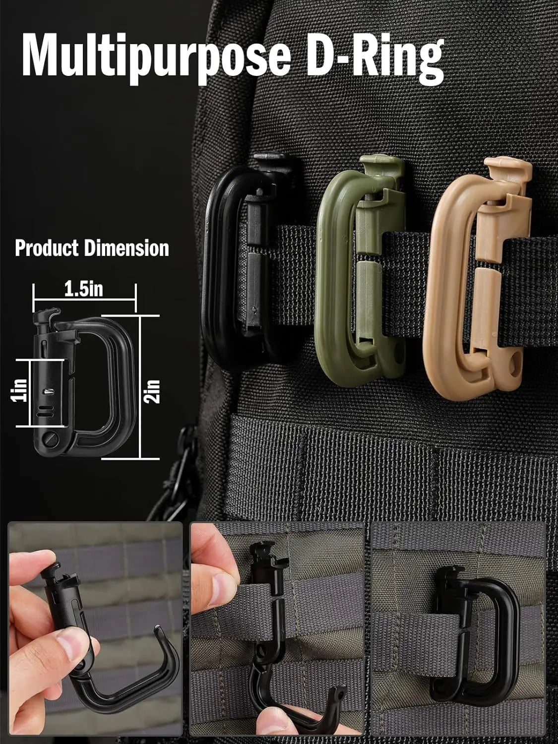 Tactical Grimloc Carabiner