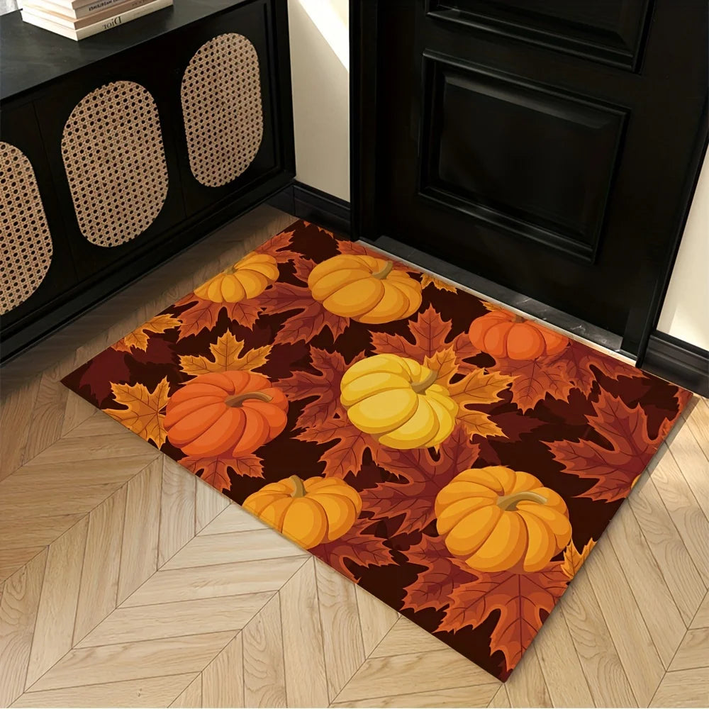 Fall Maple Leaf Welcome Doormat