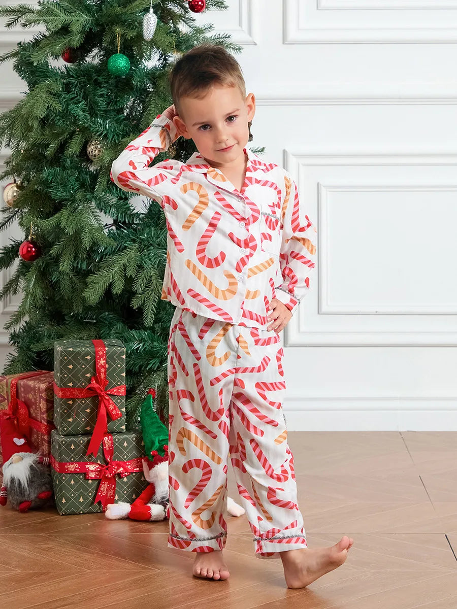 Candy Cane Family Matching Family Christmas Pajama Set