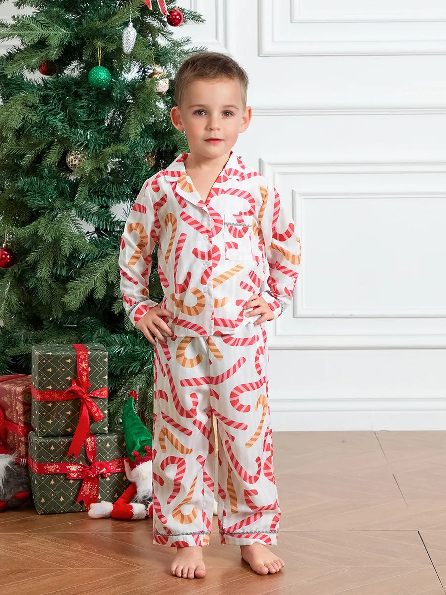 Candy Cane Family Matching Family Christmas Pajama Set