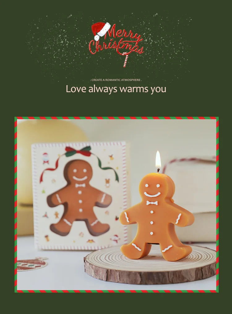 Gingerbread Man Aromatherapy Wax Candle