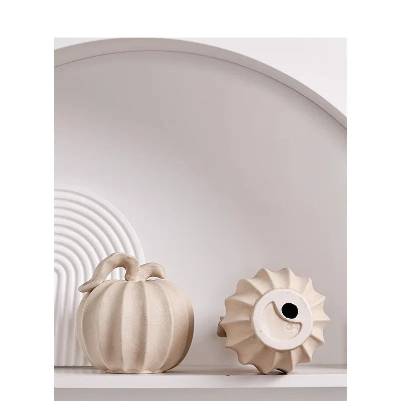 Nordic Wooden Pumpkin Decor