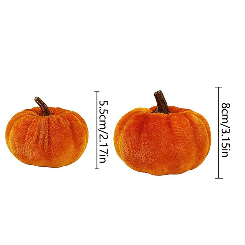 Velvet Fabric Pumpkins