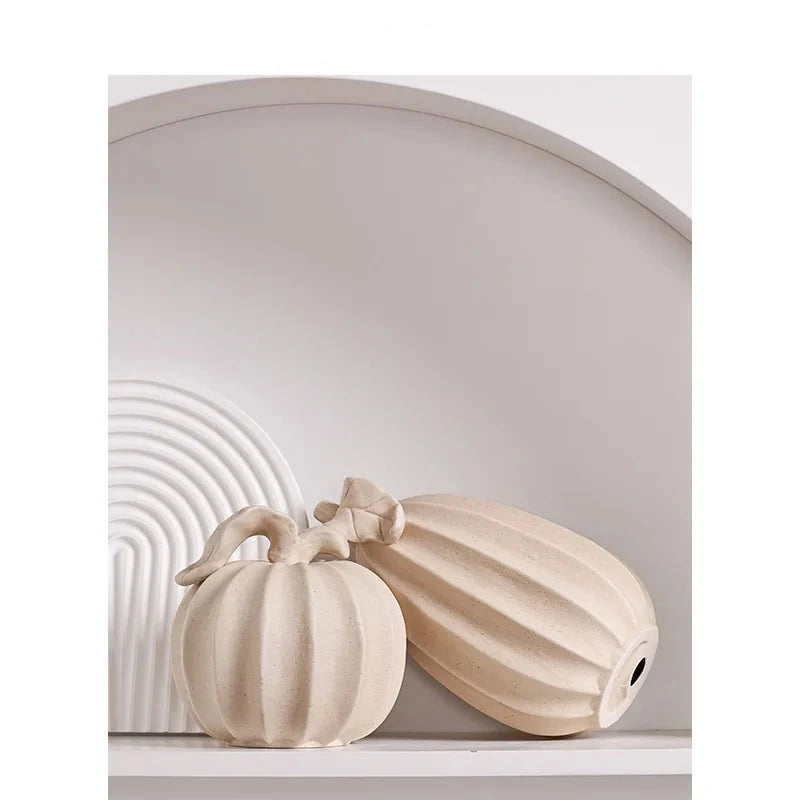 Nordic Wooden Pumpkin Decor