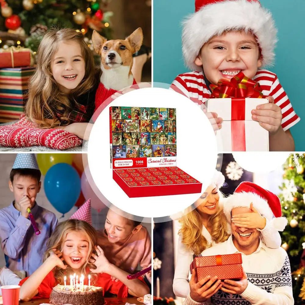 Christmas Countdown Advent Calendar- 24 Days of Jigsaw Puzzles