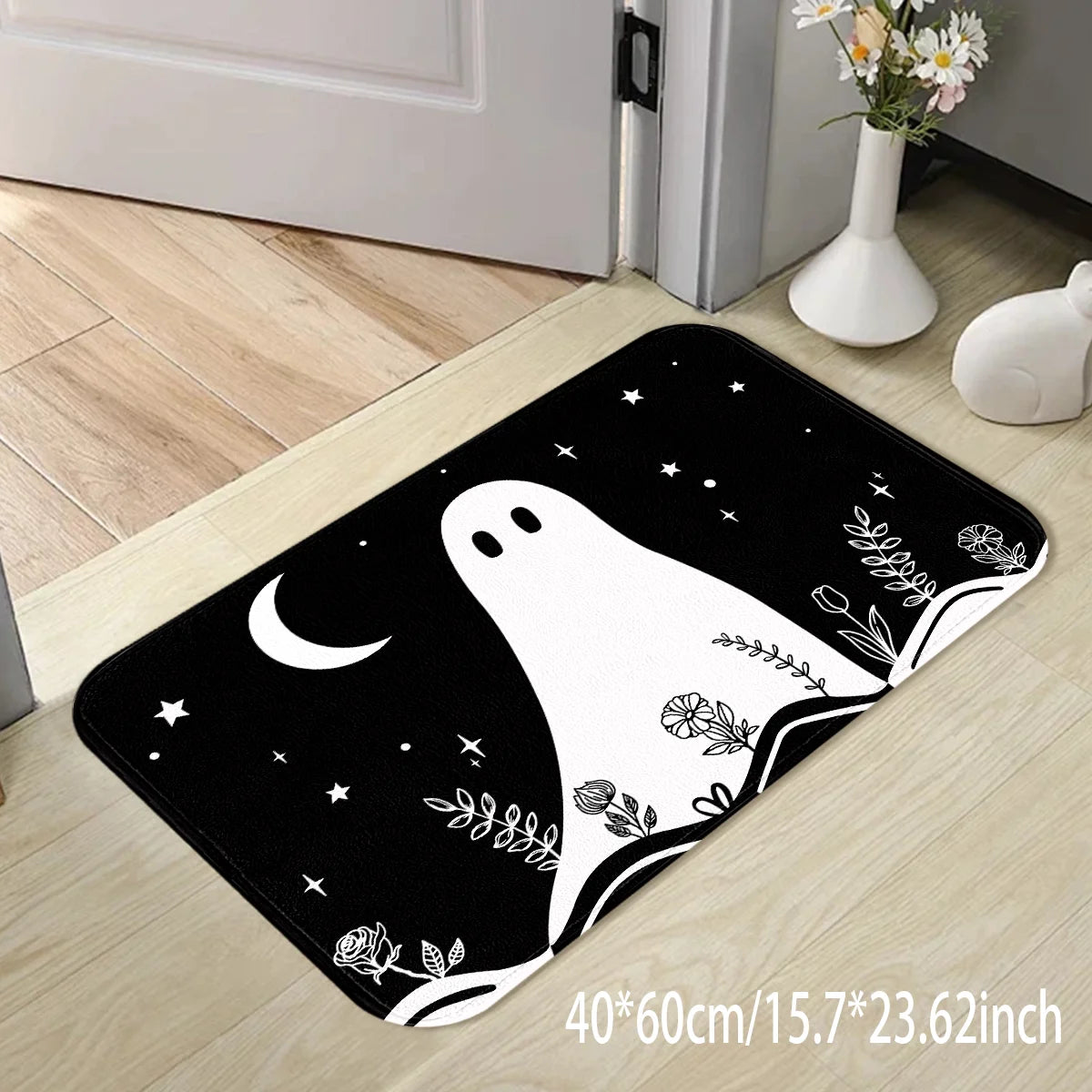 Halloween Ghost Pattern Door Mat