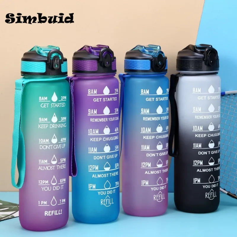 Motivational Sports Bottle with Time Scale