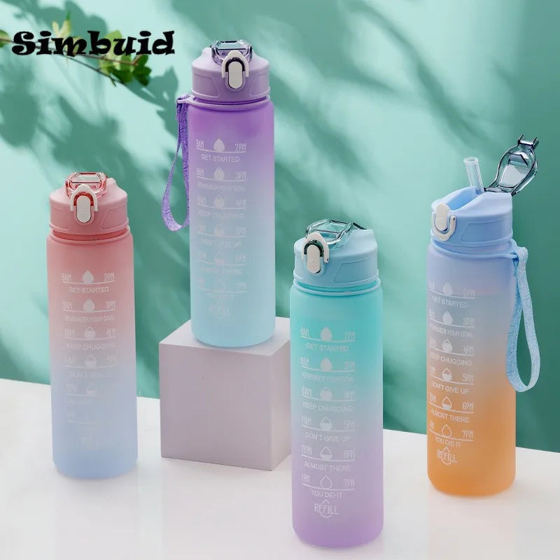 Motivational Sports Bottle with Time Scale