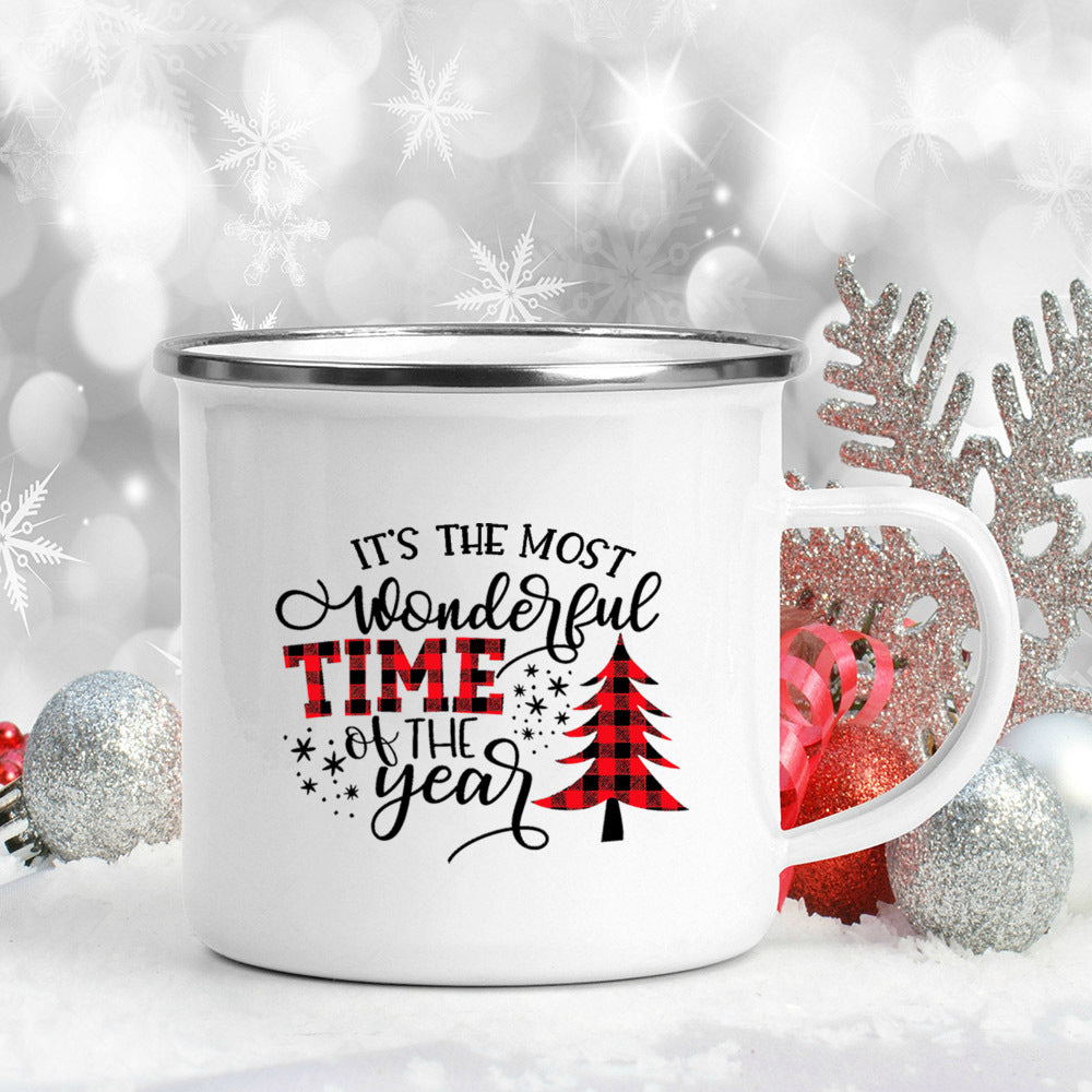 Merry and Bright Vintage Christmas Coffee Mug