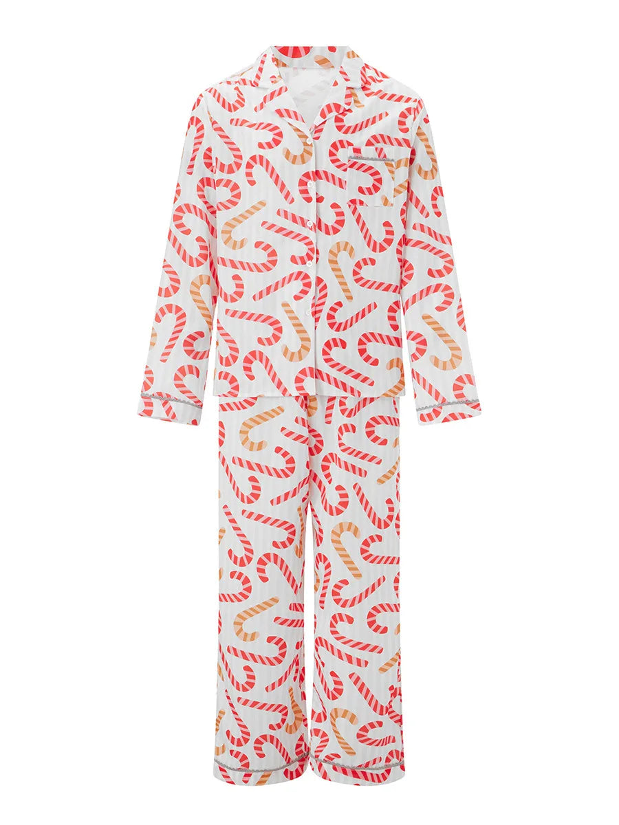 Candy Cane Family Matching Family Christmas Pajama Set