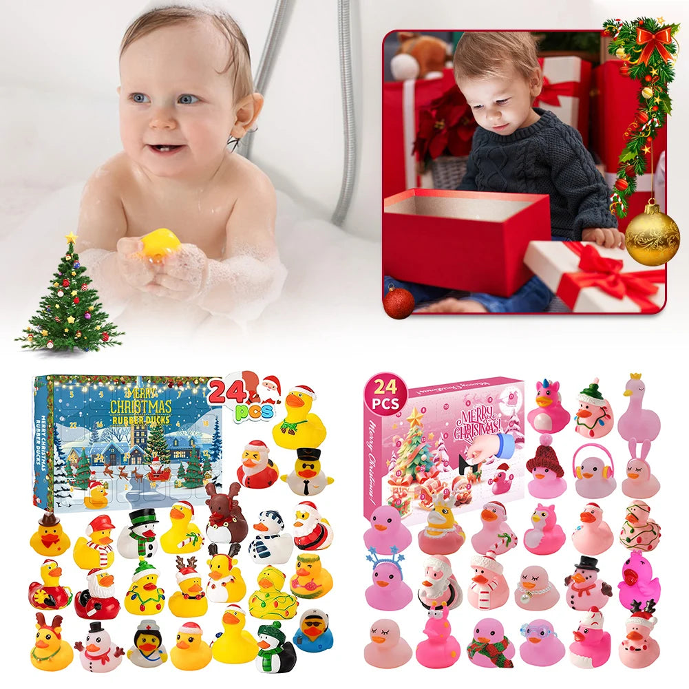 Christmas Countdown Advent Calendar- 24 days of Rubber Ducks