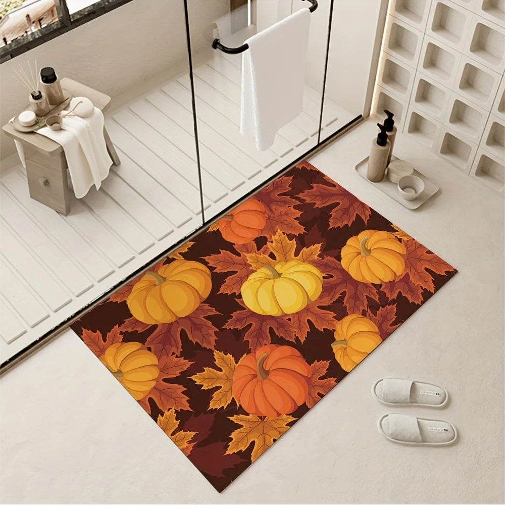 Fall Maple Leaf Welcome Doormat