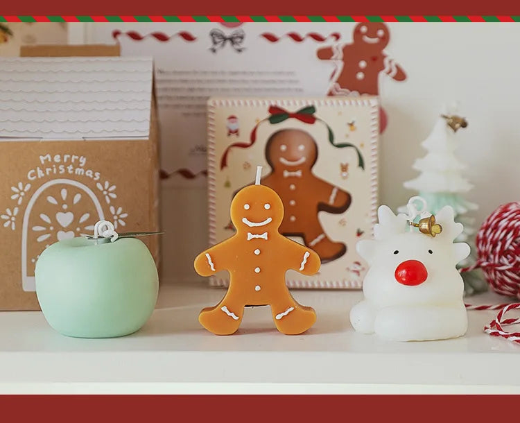 Gingerbread Man Aromatherapy Wax Candle