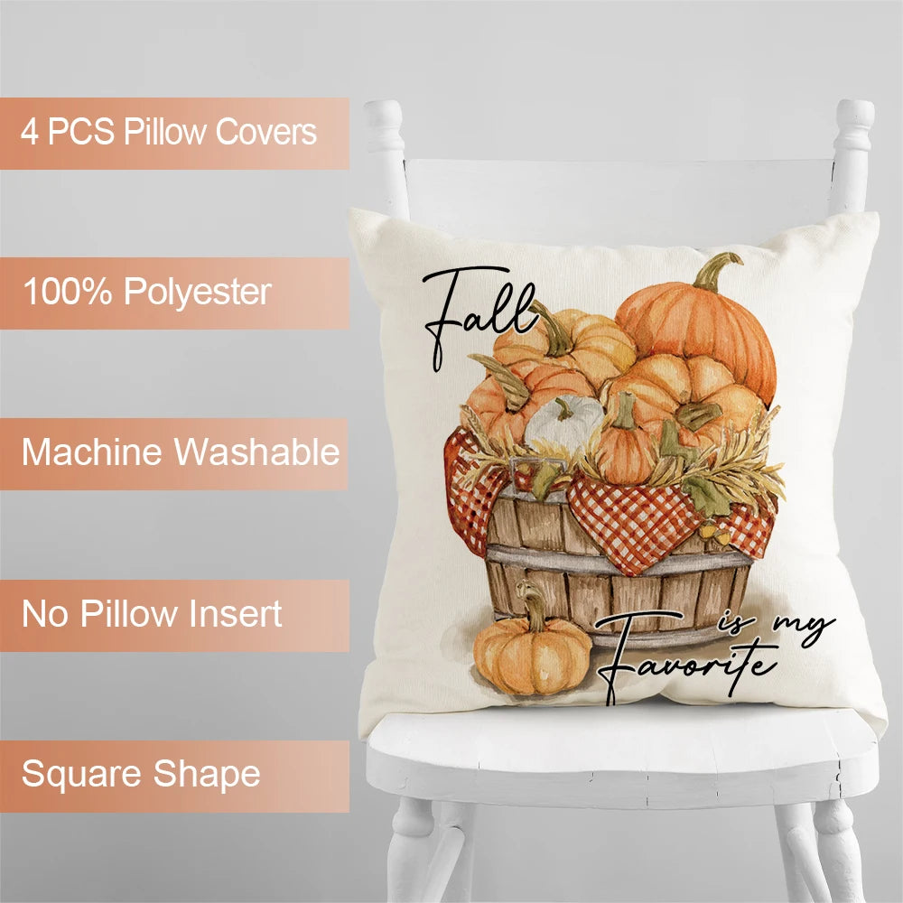 Happy Fall Pillow Cover