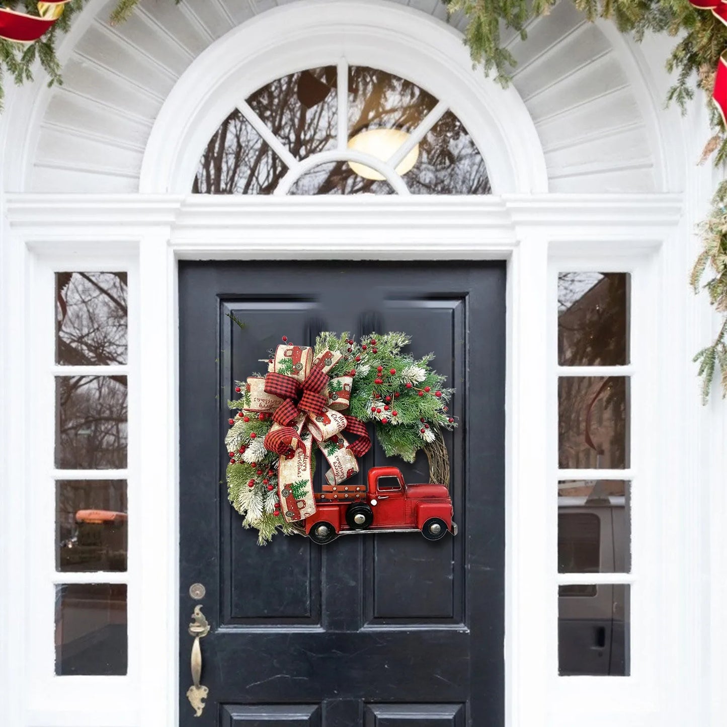 Red Truck Christmas Wreath