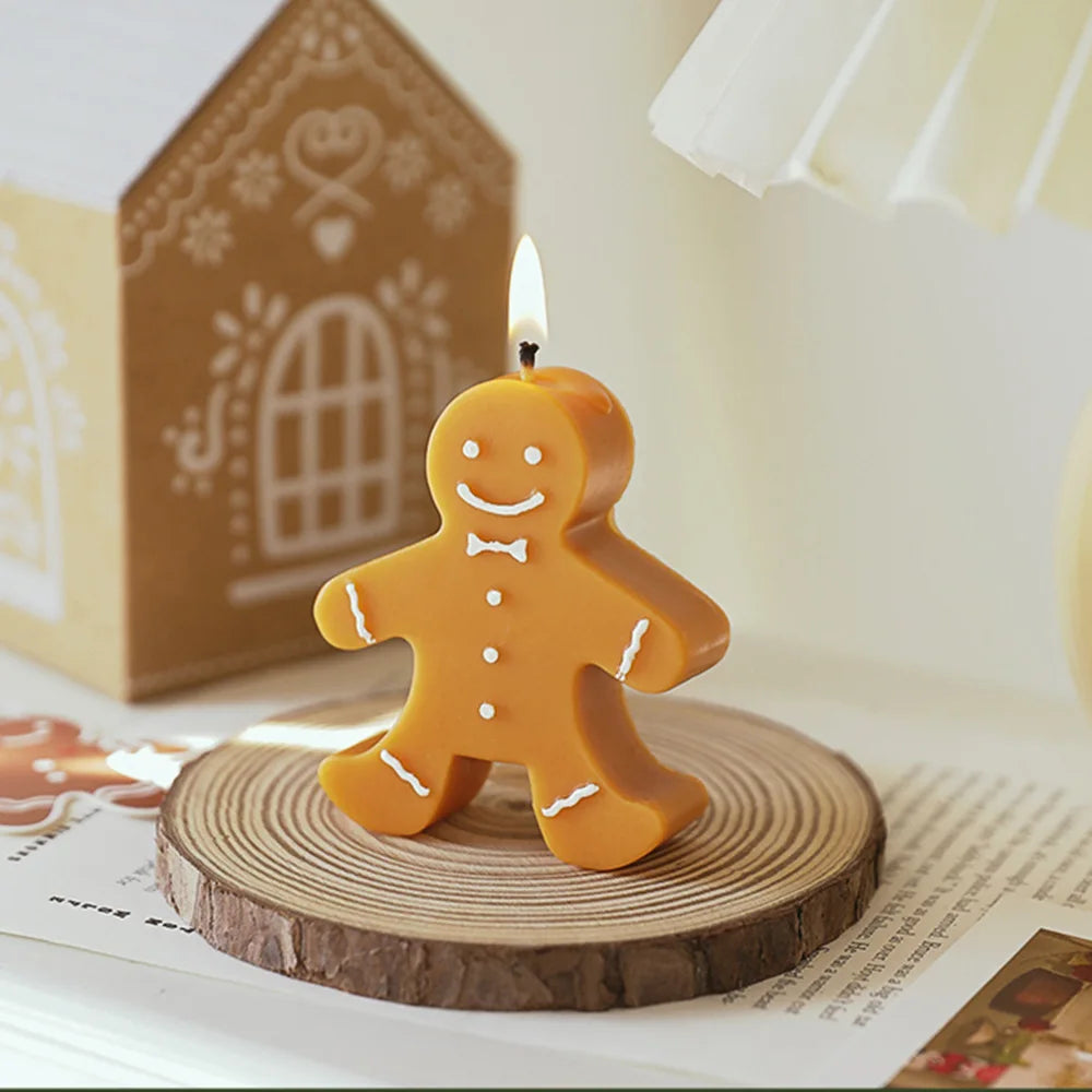 Gingerbread Man Aromatherapy Wax Candle