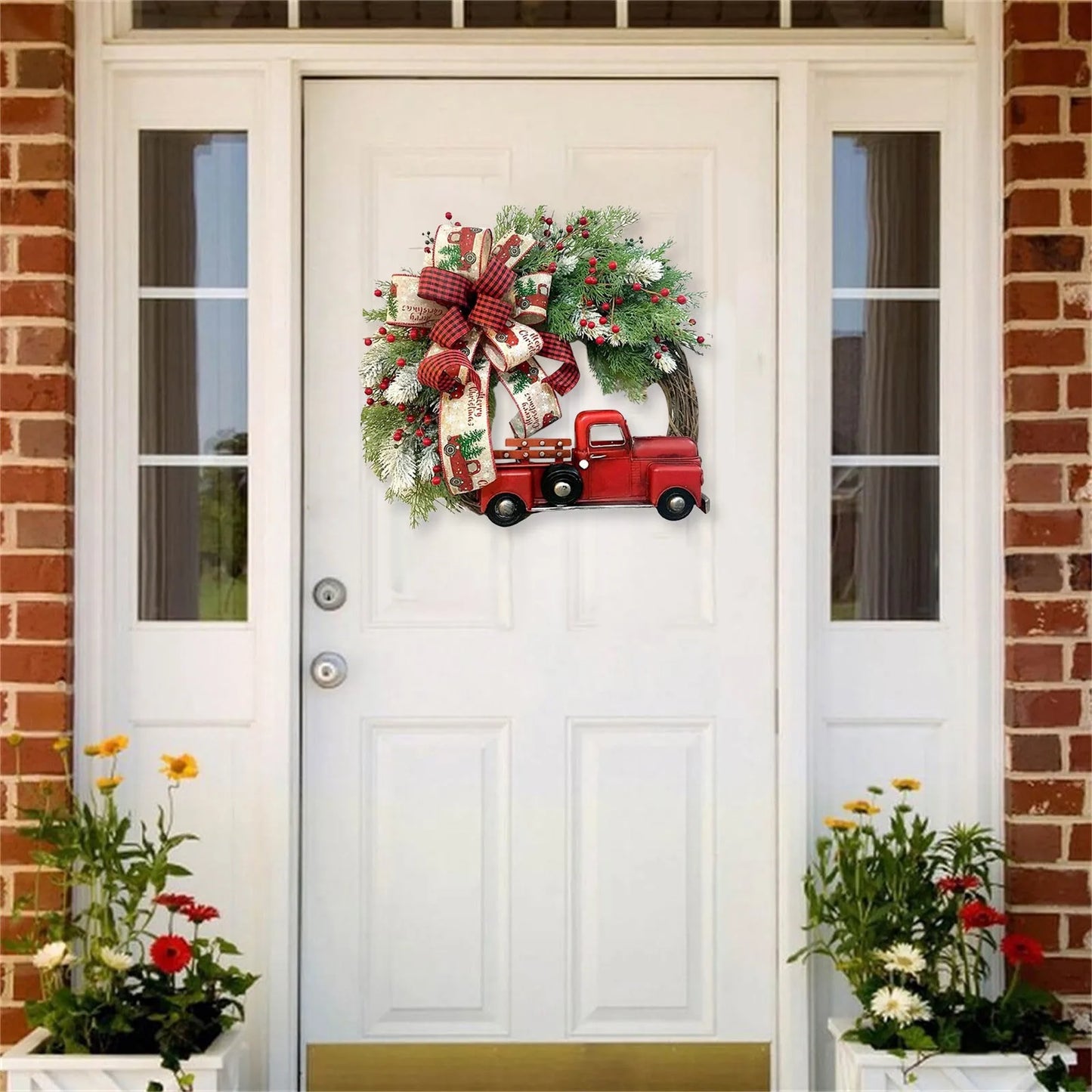 Red Truck Christmas Wreath