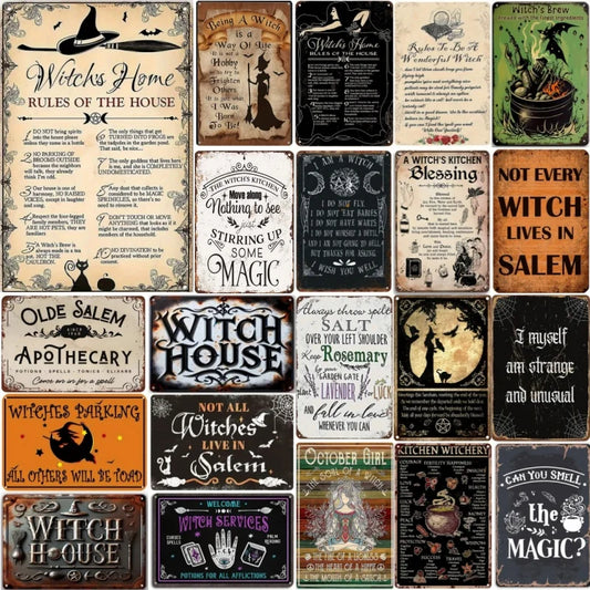 Halloween Tin Wall Art Set