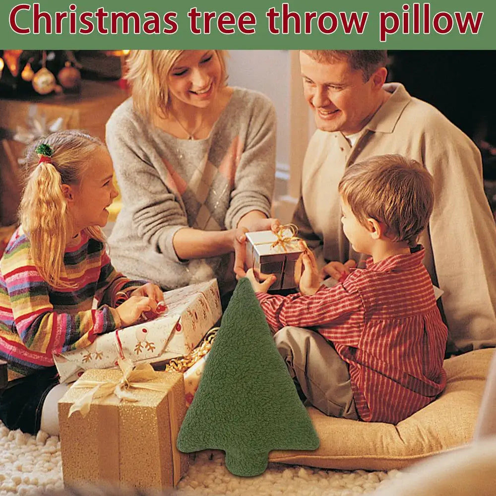 Christmas Tree Stuffed Throw Pillow