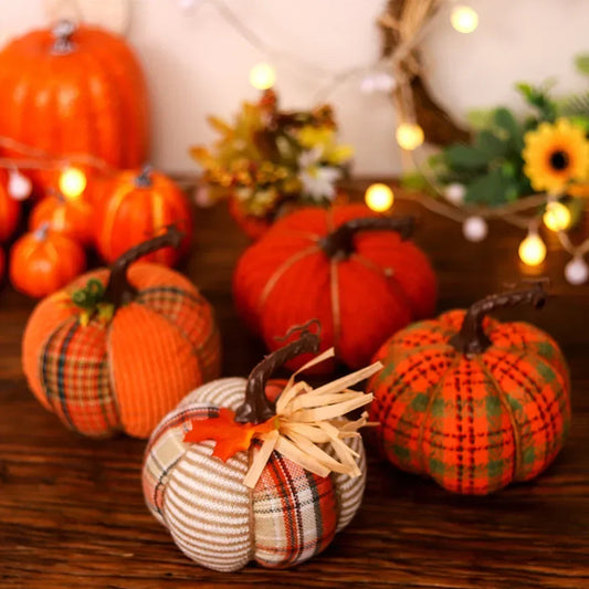 Thanksgiving Fabric Pumpkins