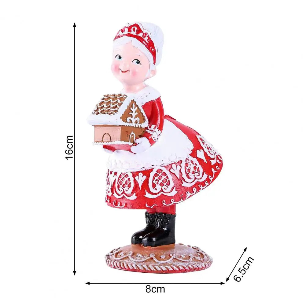 Resin Santa Claus Gingerbread House Children Xmas Gift Christmas Tree Decorations Home Wedding Party Supplies Table Ornaments