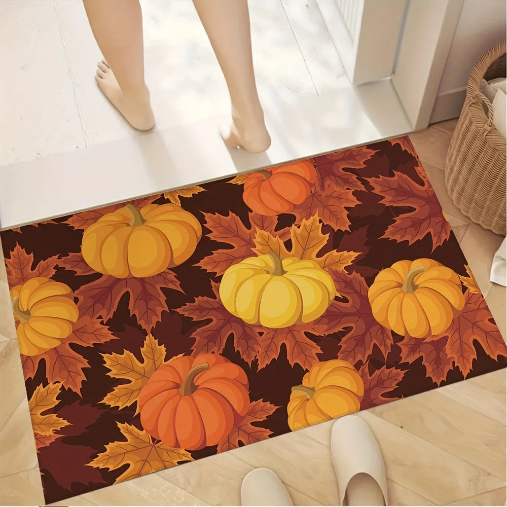 Fall Maple Leaf Welcome Doormat