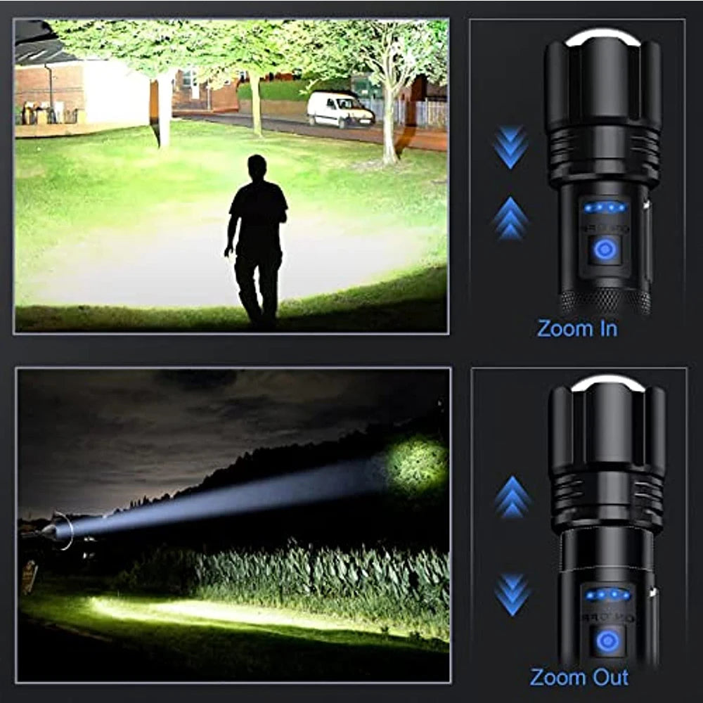 Rechargeable Super Bright Tactical Flashlight