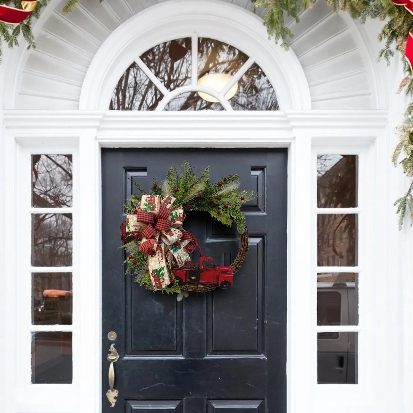 Red Truck Christmas Wreath