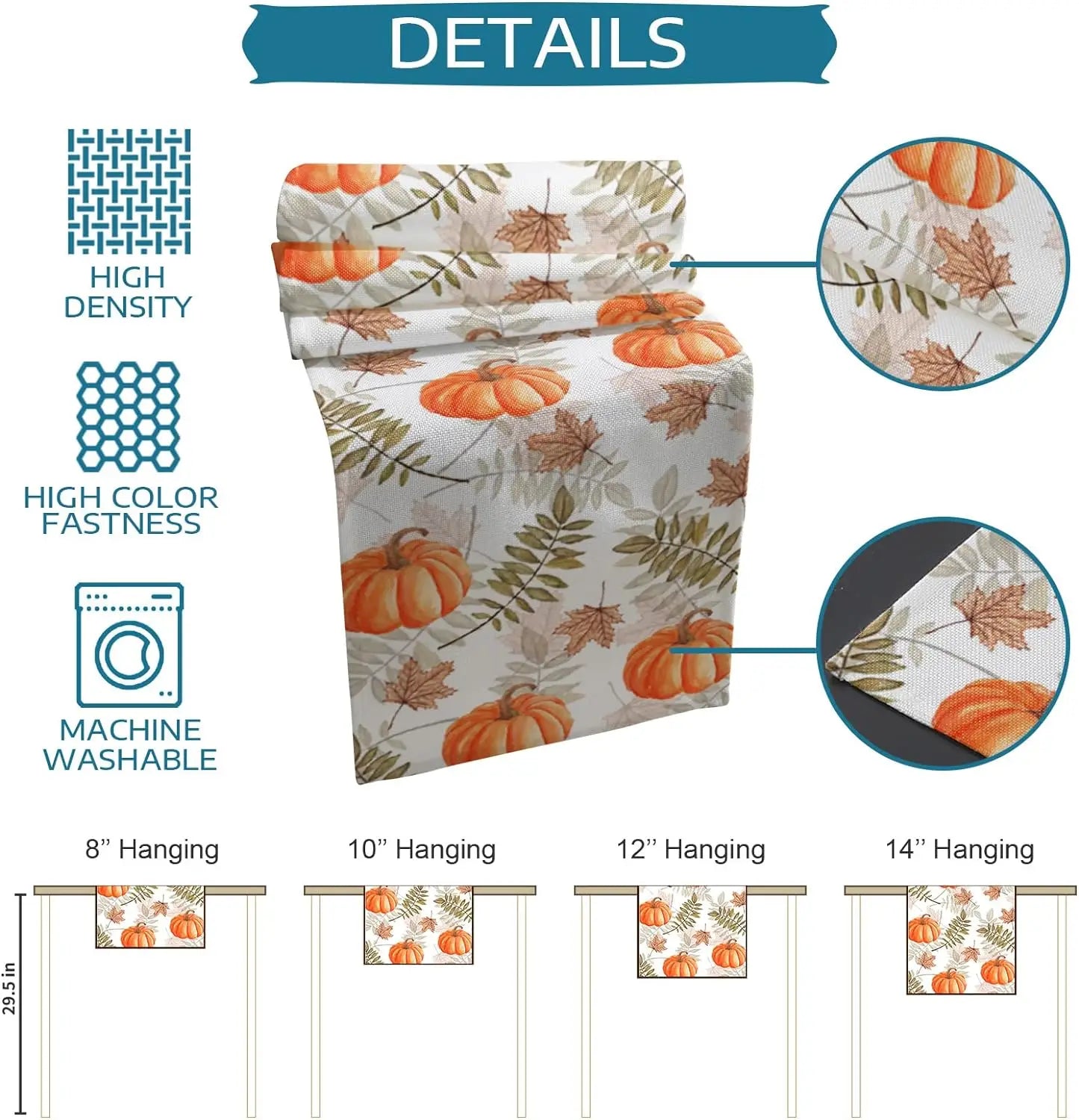 Table Runner- Pumpkins & Leaves