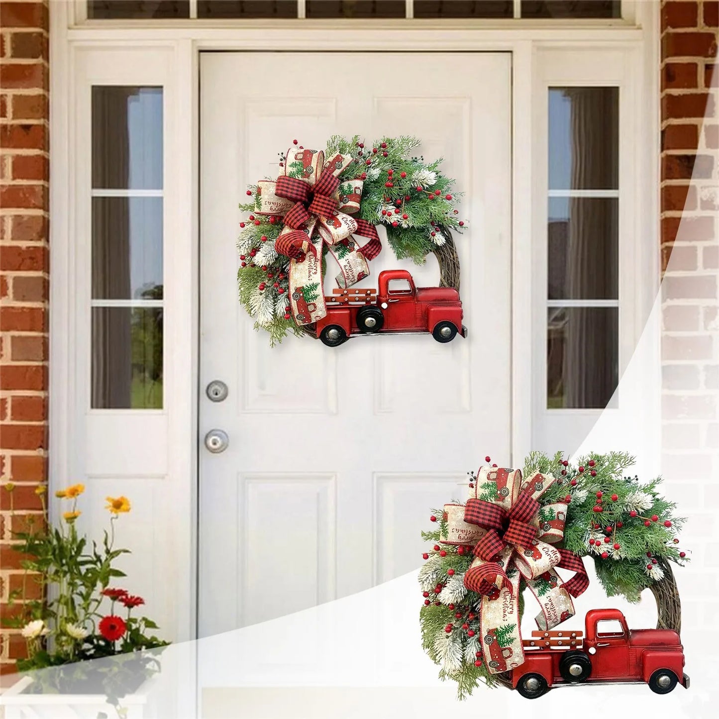 Red Truck Christmas Wreath