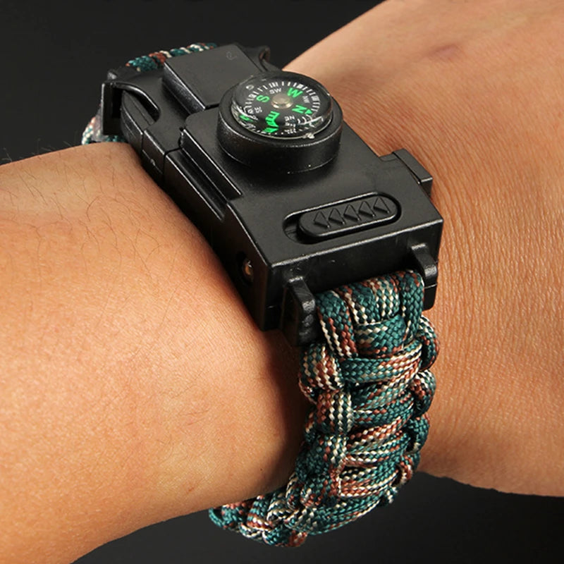 Emergency Paracord Rope LED Light Survival Bracelet