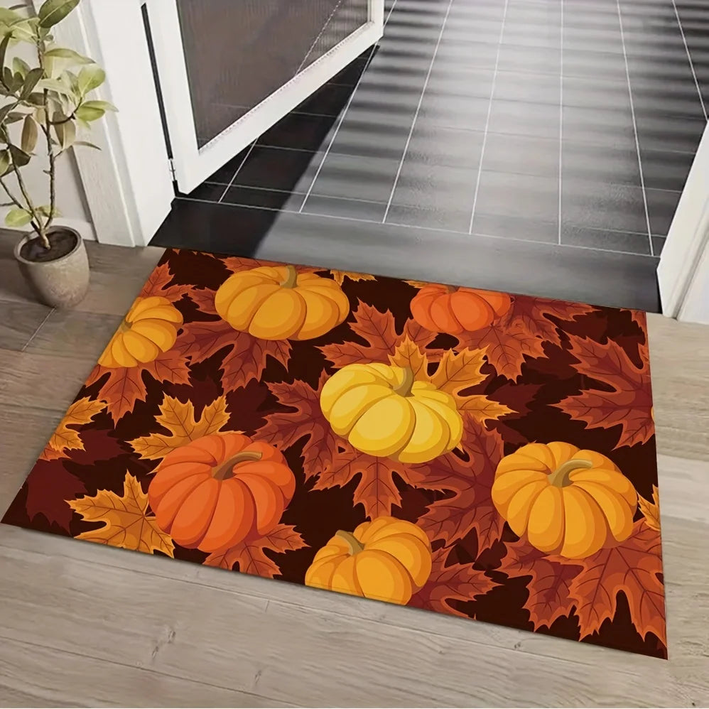 Fall Maple Leaf Welcome Doormat