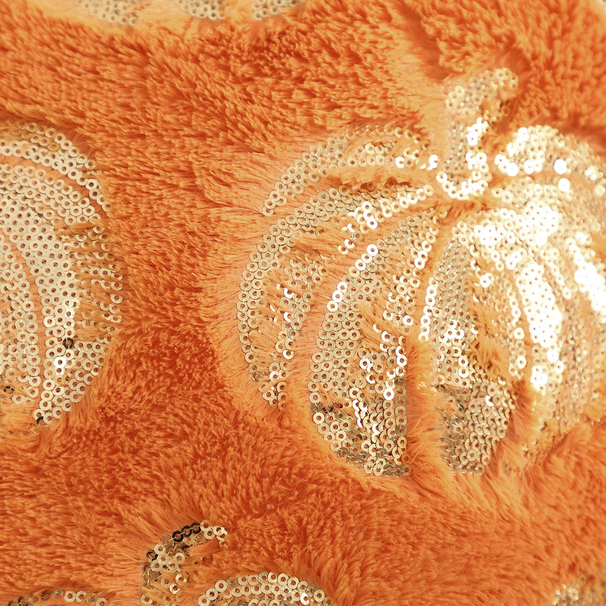 Embroidered Pumpkin Pillow Cover