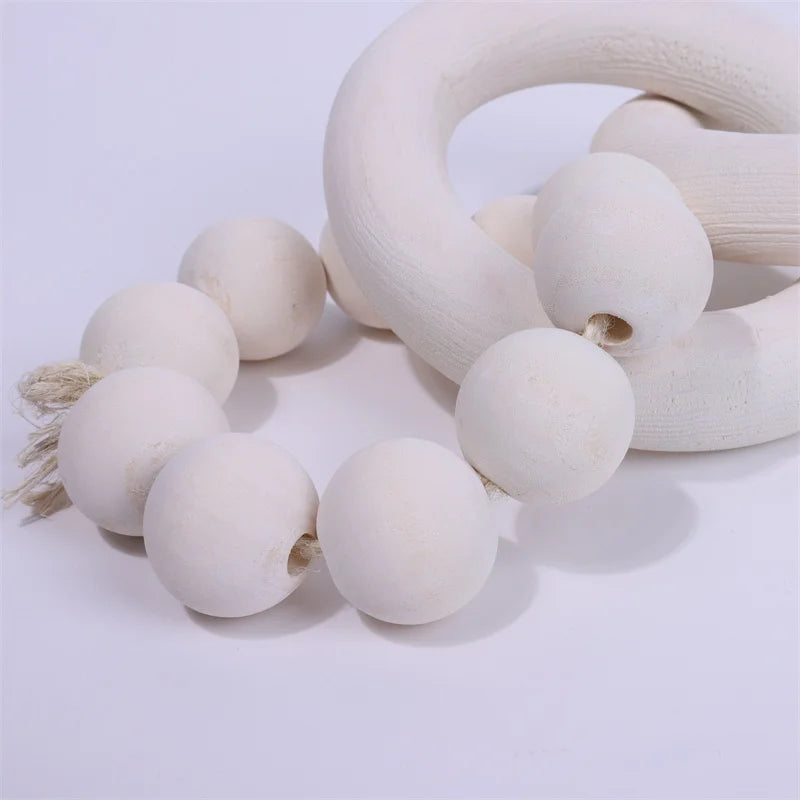 Natural Wood Bead Chain Link