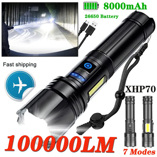 Rechargeable Super Bright Tactical Flashlight