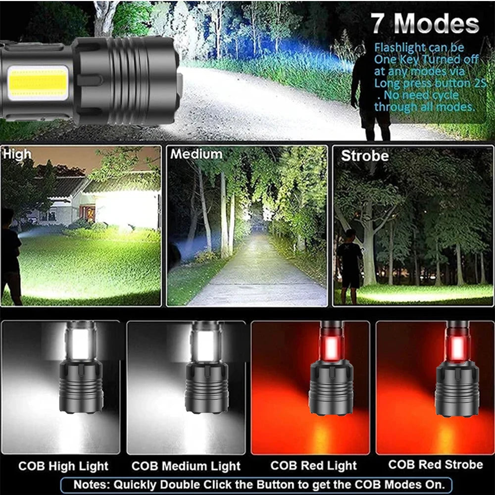 Rechargeable Super Bright Tactical Flashlight