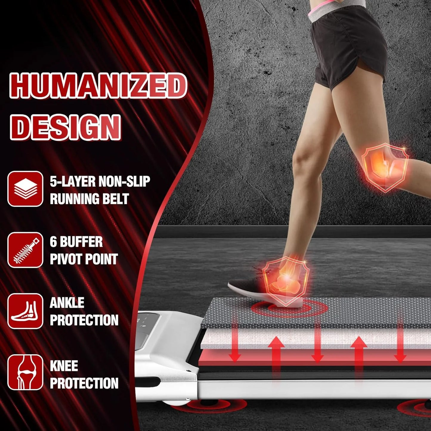 Under Desk Treadmill- Walking Pad for Home and Office