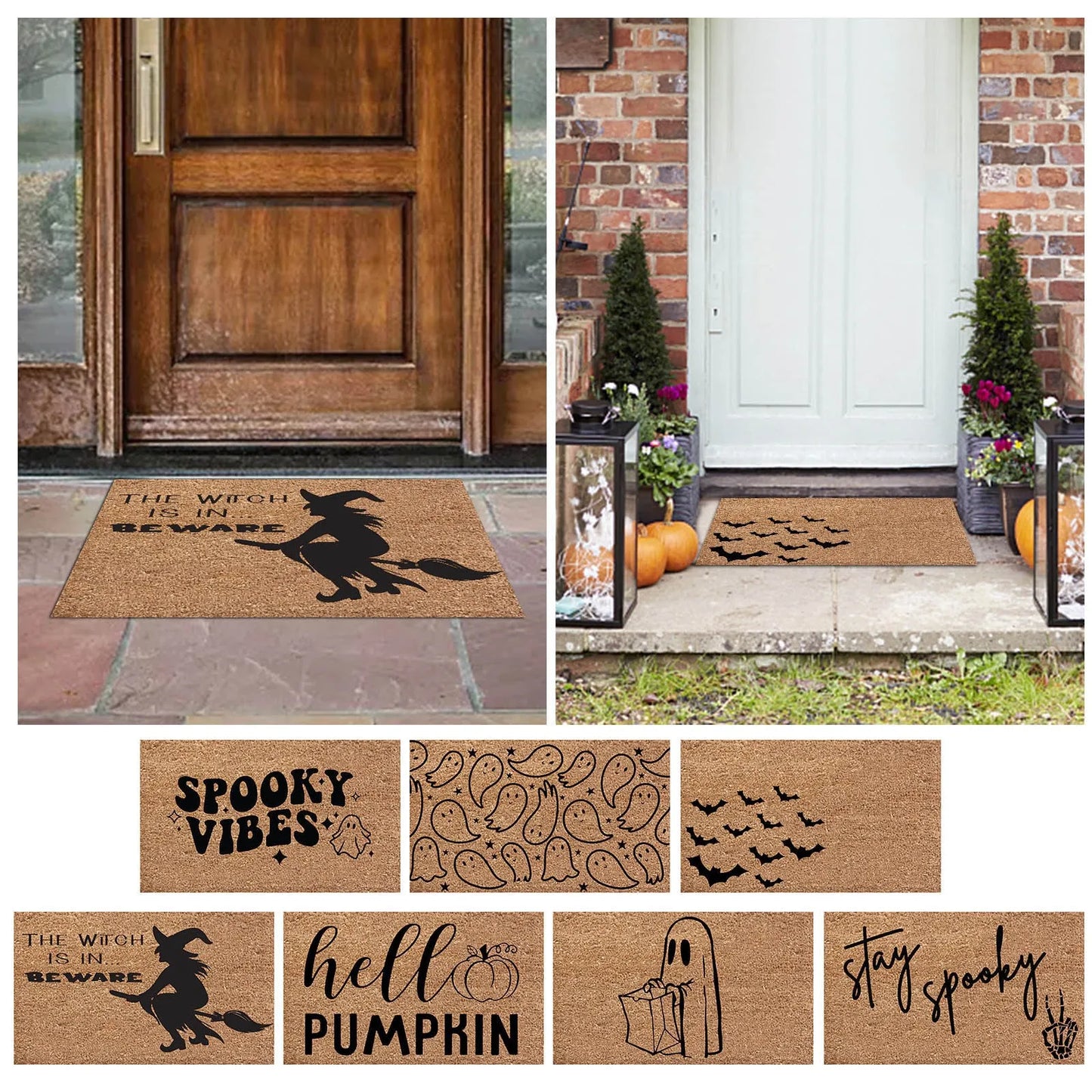 Halloween Welcome Door Mat