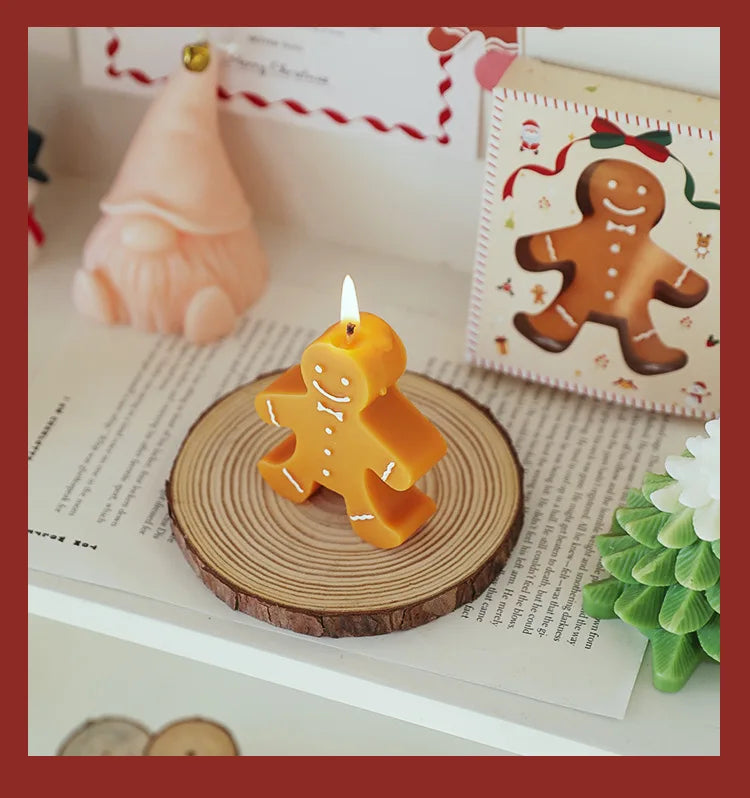 Gingerbread Man Aromatherapy Wax Candle