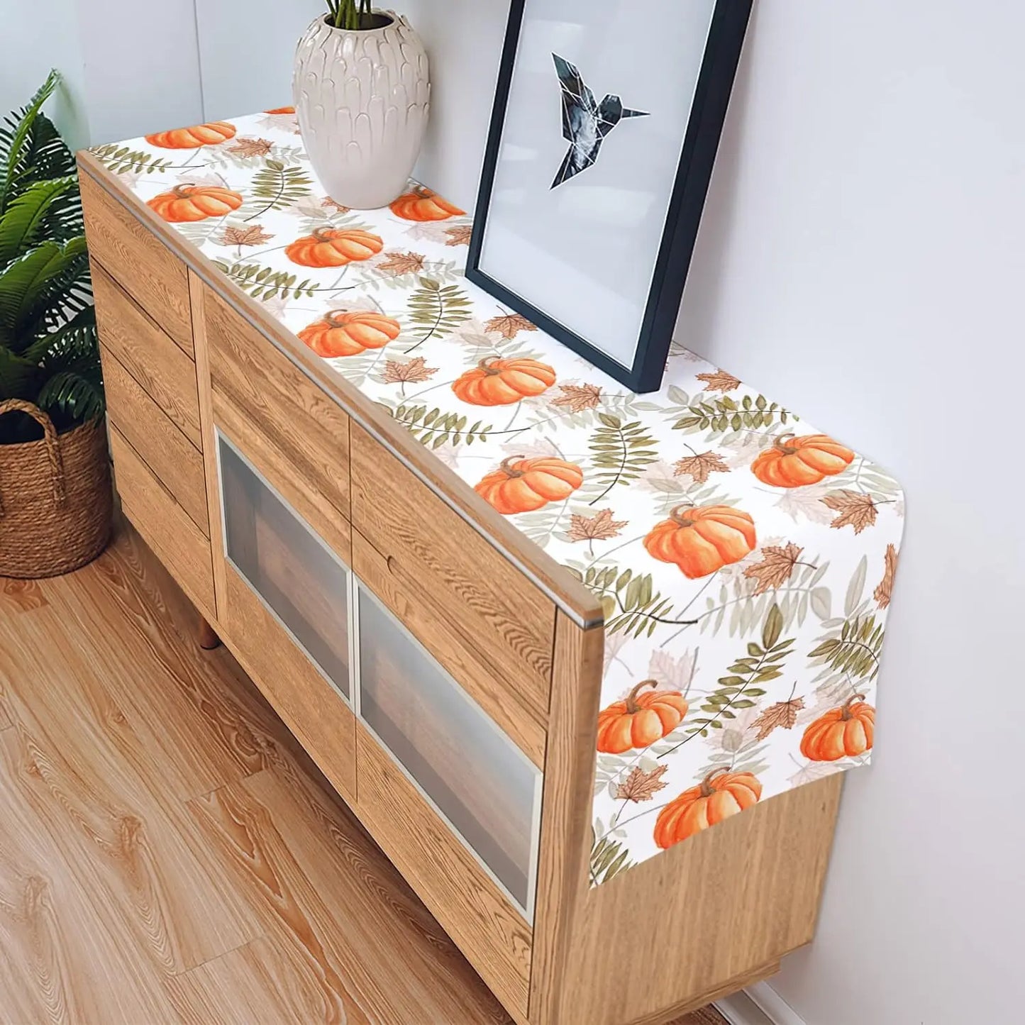 Table Runner- Pumpkins & Leaves