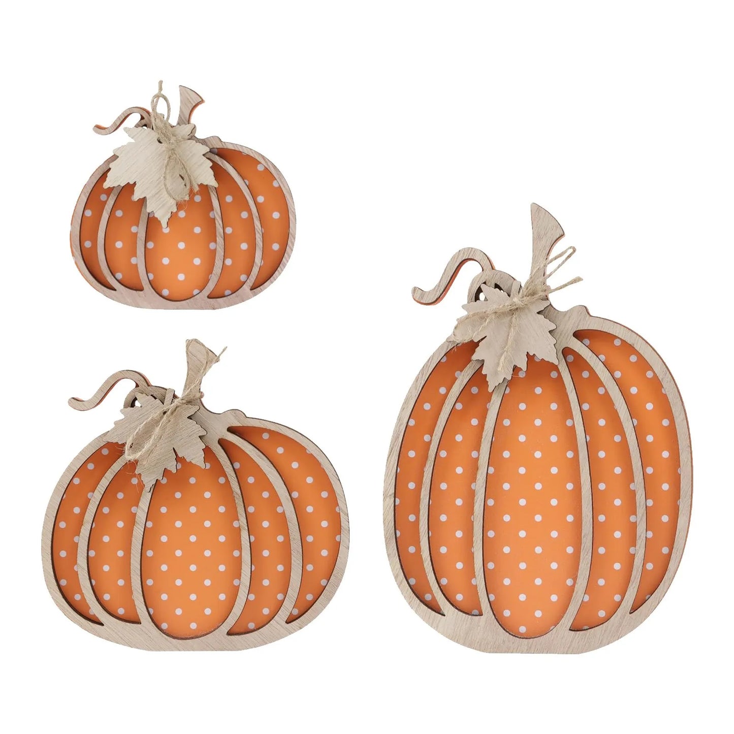 Wooden Pumpkin Decor