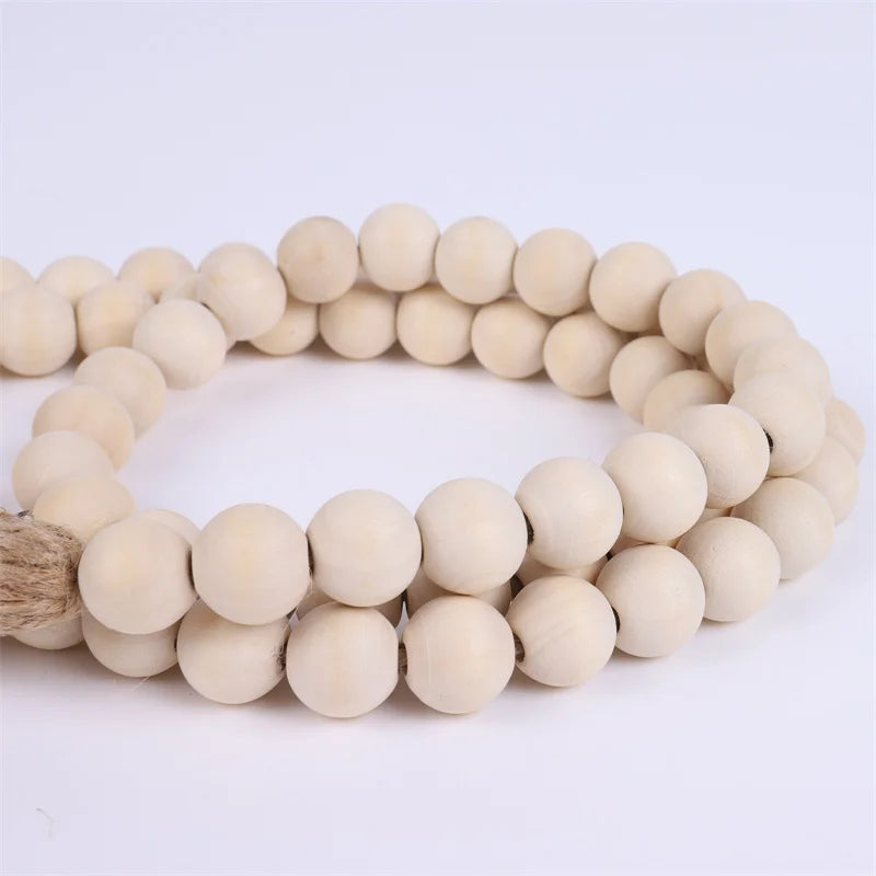 Natural Wood Bead Chain Link