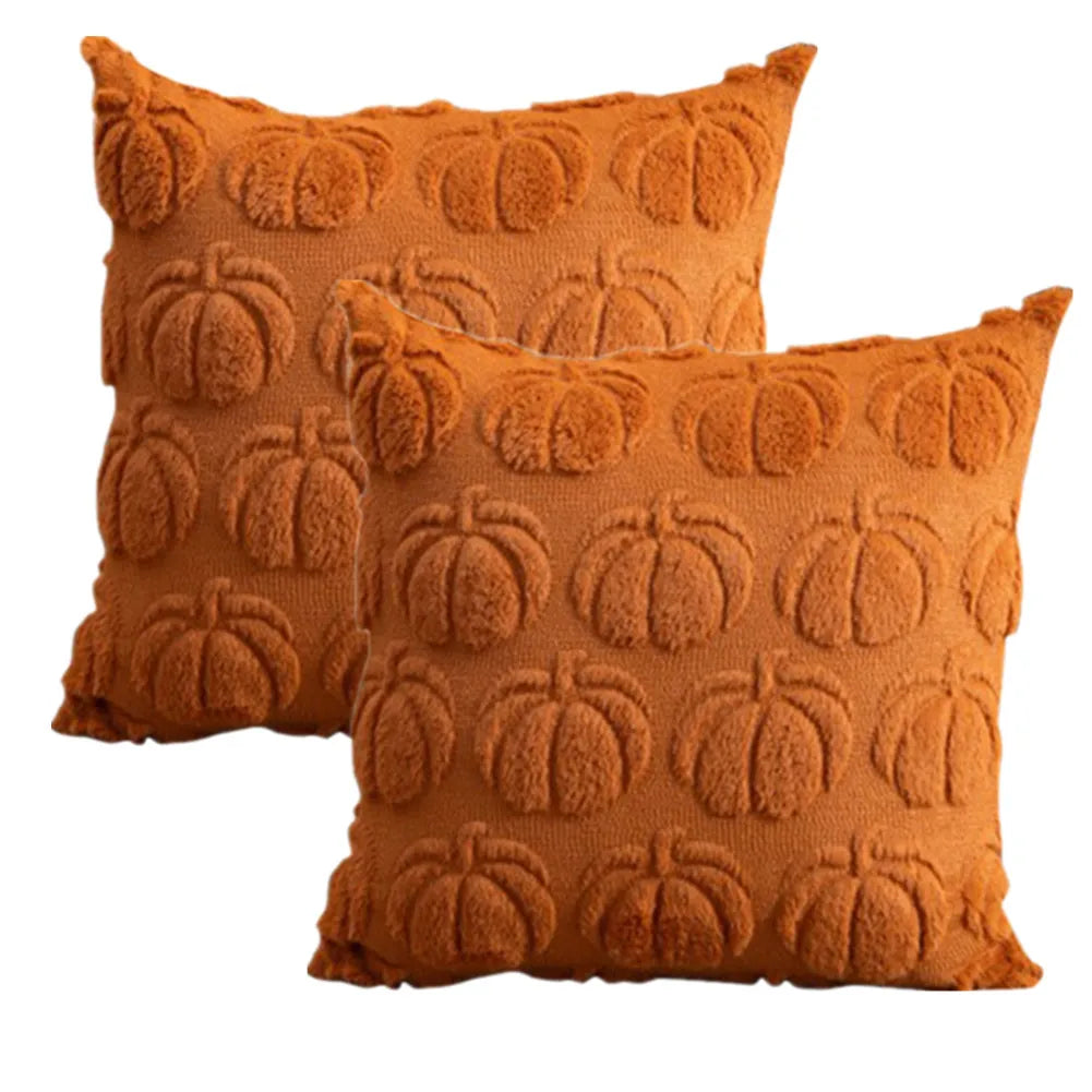 Autumn Pumpkin Pillow Covers- set of 2